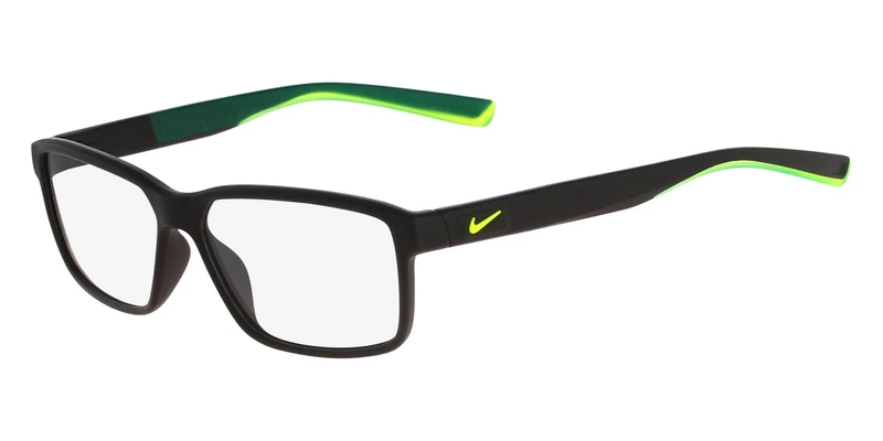 Nike 7092, Injected Sunglasses Matte Black/Volt Unisex Adult, Multicolor, Standard
