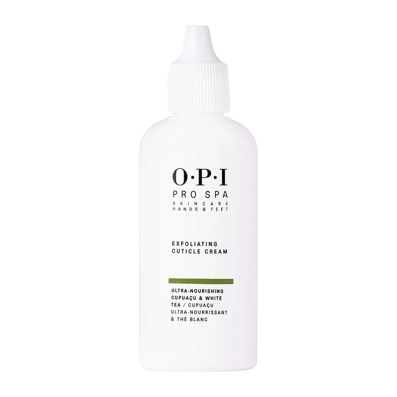 OPI ProSpa Fast-Acting Exfoliating Cuticle Cream, Eliminates Dry Rough Cuticles while Deeply Nourishing Nails with Cupuacu & White Tea, 27ml