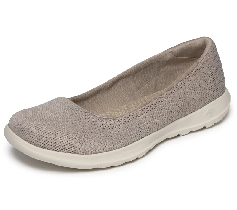 Skechers Performance Women's GO Walk Lite Ballet Flat,Taupe/Beige,9.5 M US