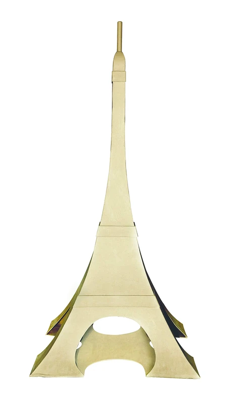 Décopatch - Ref XLA22O - Parisian Tower - Extra Large Papier Mache Object to Decorate - 79 x 79 x 64cm - Decorate with Décopatch Papers & PaperPatch Glue, Glitter, Paints