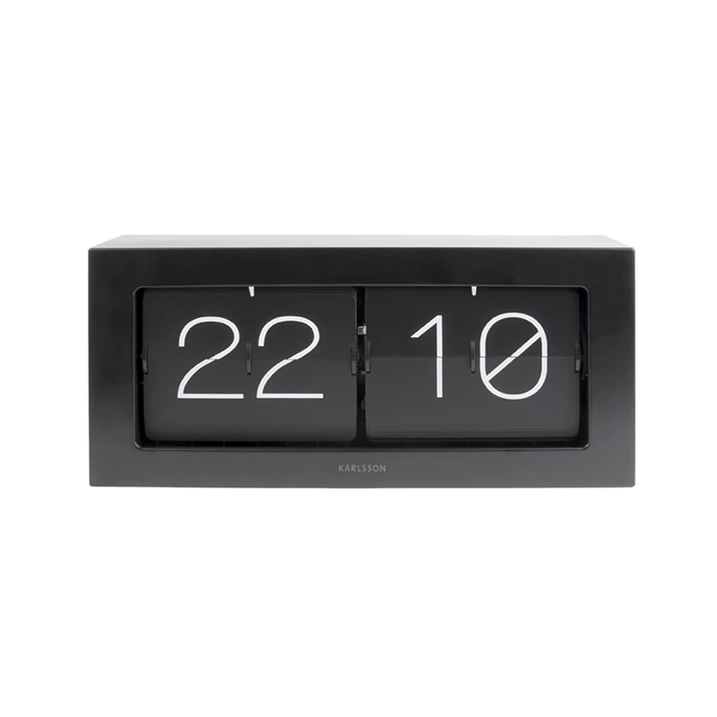 Karlsson KA5642BK Contemporary Table Clocks, Color - Black