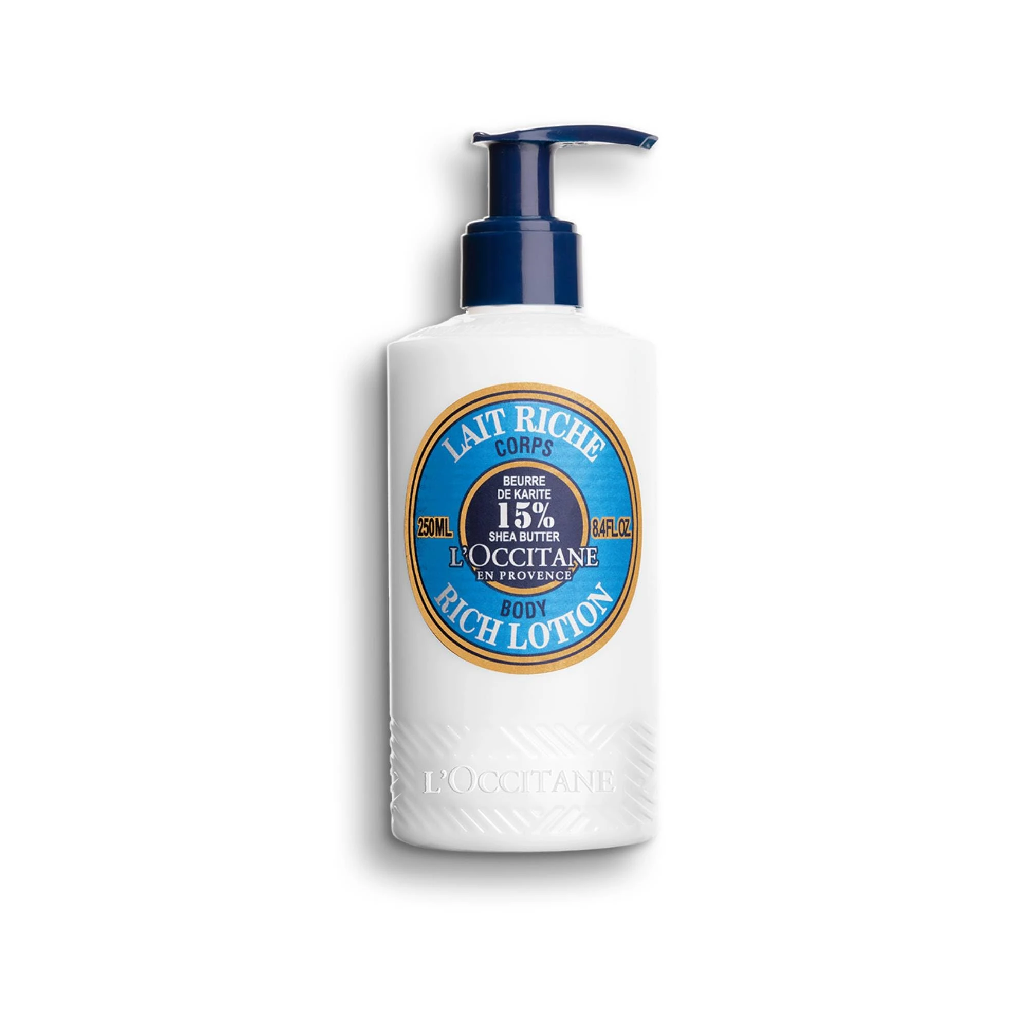 L'OCCITANE Shea Rich Body Lotion 250 ml | 48 hour Hydration | Enriched with Shea Butter | 99% Readily Biodegradable | Luxury & Clean Beauty Body Care for All Skin Types