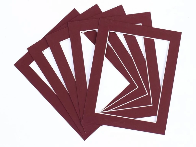 Frame Company Pack of 10 Plum Mounts 80x60cm for 60x40cm *Choice of Colours*