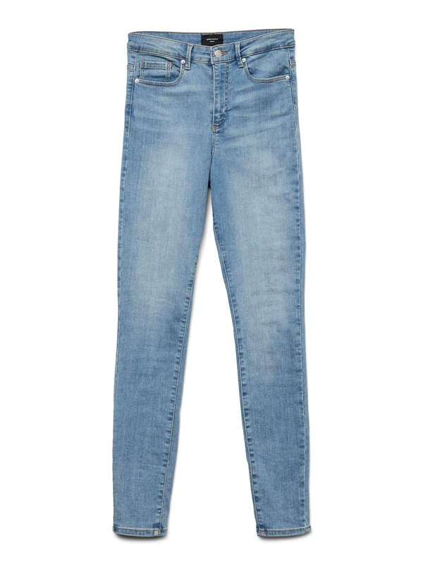 VERO MODA Female Skinny Jeans VMSOPHIA High Waist Skinny Fit Jeans, Light Blue (Light Blue Denim), 8L UK/XL