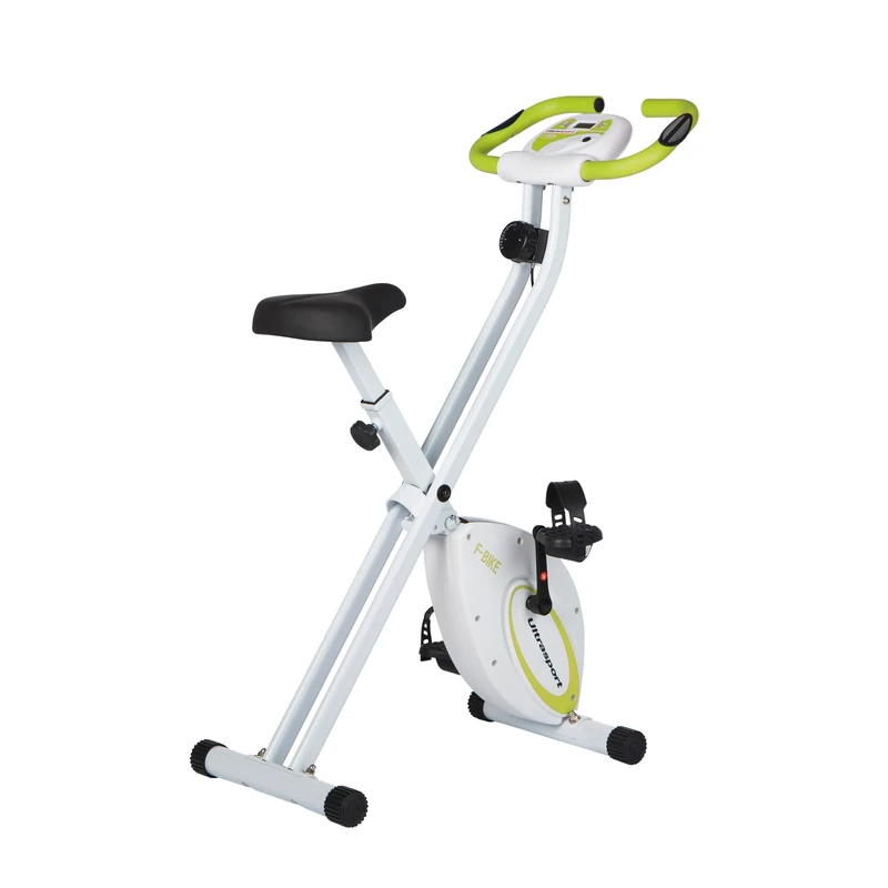 Ultrasport F-Bike Folding Exercise Bike 286 lbs Capacity, Extra Silent with Relax Foam Seat I Exercise Bikes for Home Use, Exercise Bike Foldable, Indoor Bike (green)
