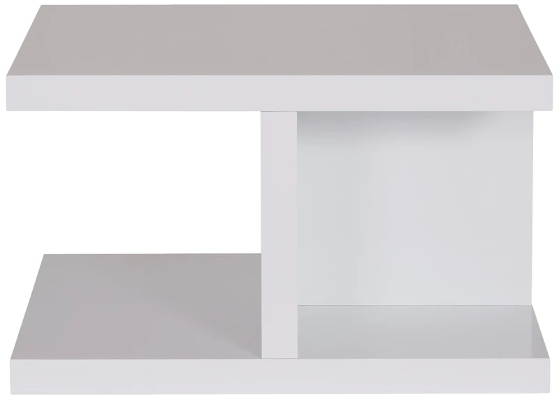 TemaHome Crest Coffee Table, Wood, White, 75 x 75 x 45 cm