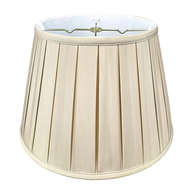 Royal Designs BSO-724-16BG Empire English Pleat Basic Lamp Shade, 10.5" x 16" x 11", Beige