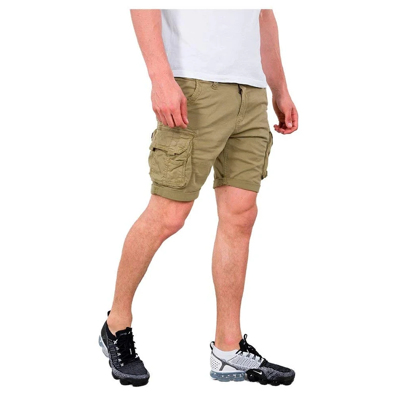 aplha Industries Men's Crew Short Bermuda Shorts, Light Olive, 31
