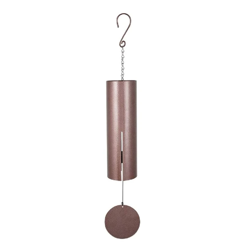 Bronze Fleck Bronze Cylinder Bell Wind Chime Outdoor Garden Windchimes 36 Inch