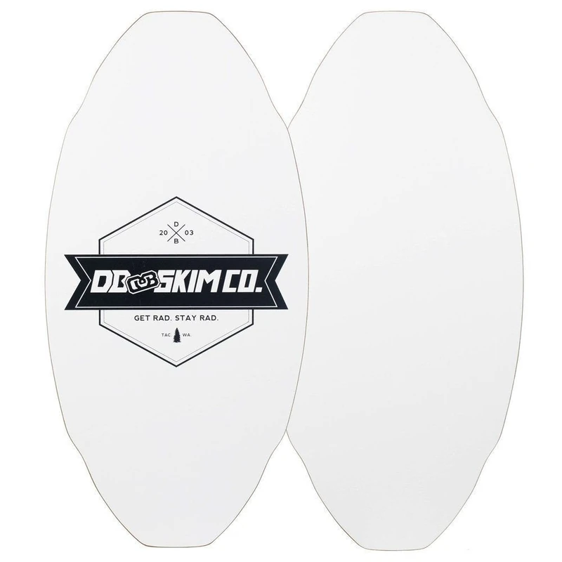 DB Skimboards Proto Plank Skimboard, Maple/Poplar Construction, 3D Rocker Pattern, Durable HPL Top & Bottom, Epoxy Screenprinted Graphic, Made in The USA, V1, Small