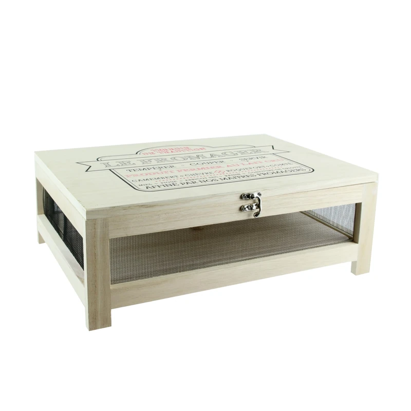 Totally Addict KA2362 Cheese Cellar with Serving Tray Wood and Stainless Steel 14.8 x 27 x 39 cm Beige and Black - Image 1