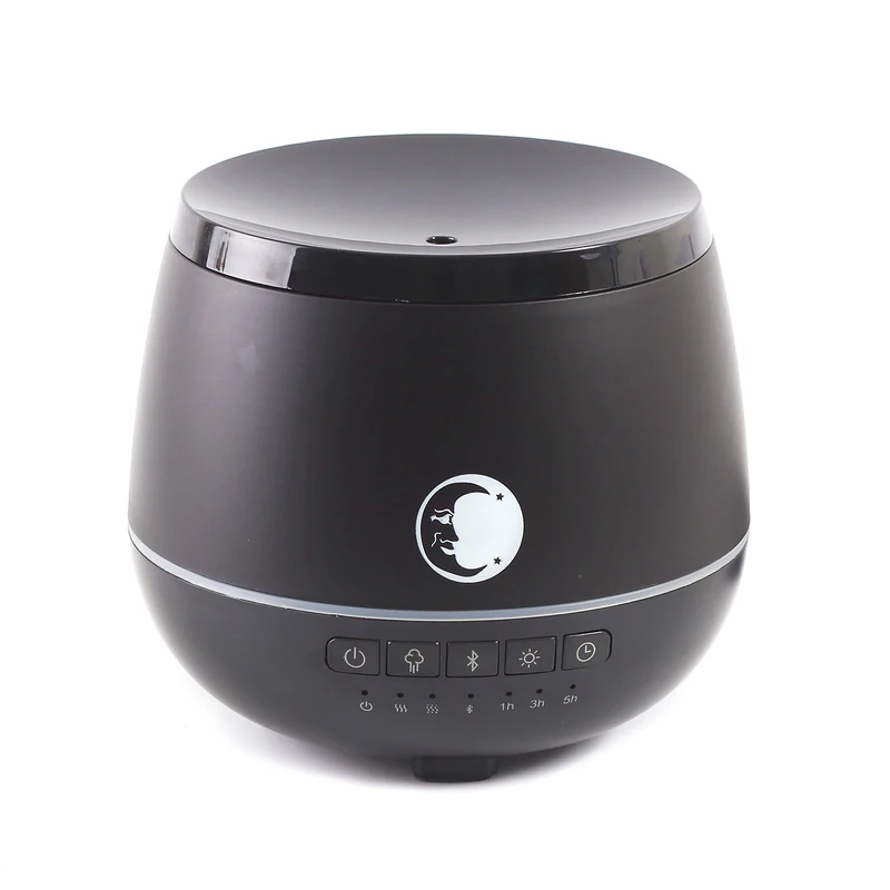 Mystic Moments Ultrasonic Diffuser with Bluetooth Speaker & LED Lights, Black, 200ml