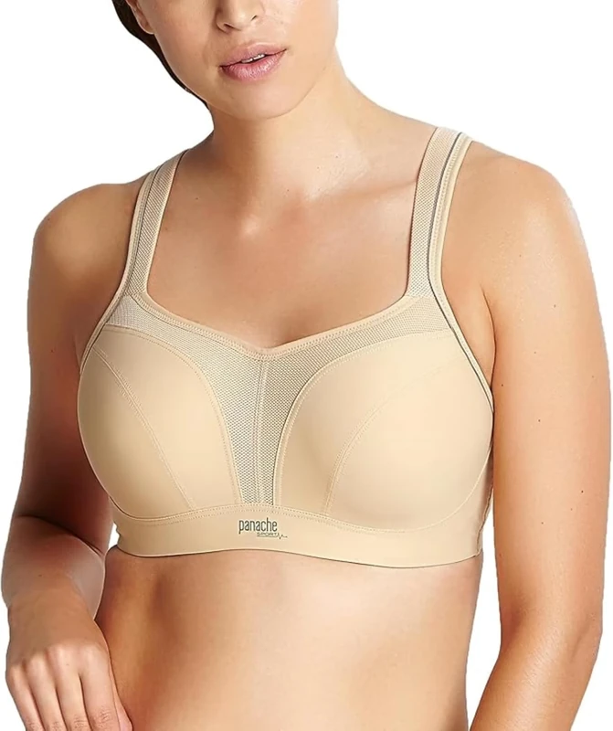 Panache Women's Underwire Sports Bra, Latte, 28DD UK