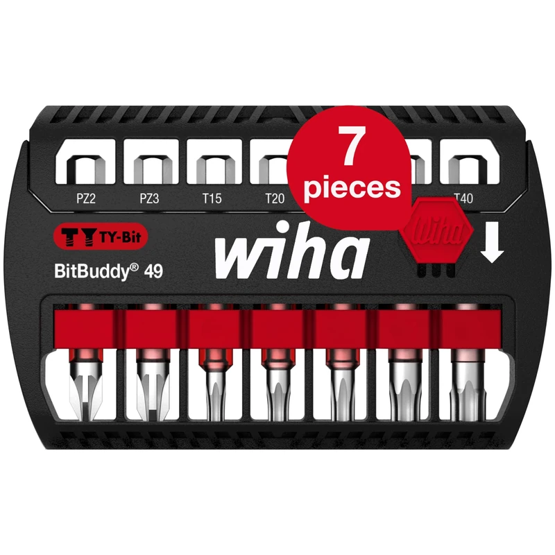 Wiha BitBuddy® TY Bit Set, 7 Piece