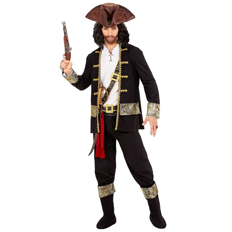 Widmann Pirate Captain Costume Privateer Fancy Dress Costume for Men Carnival