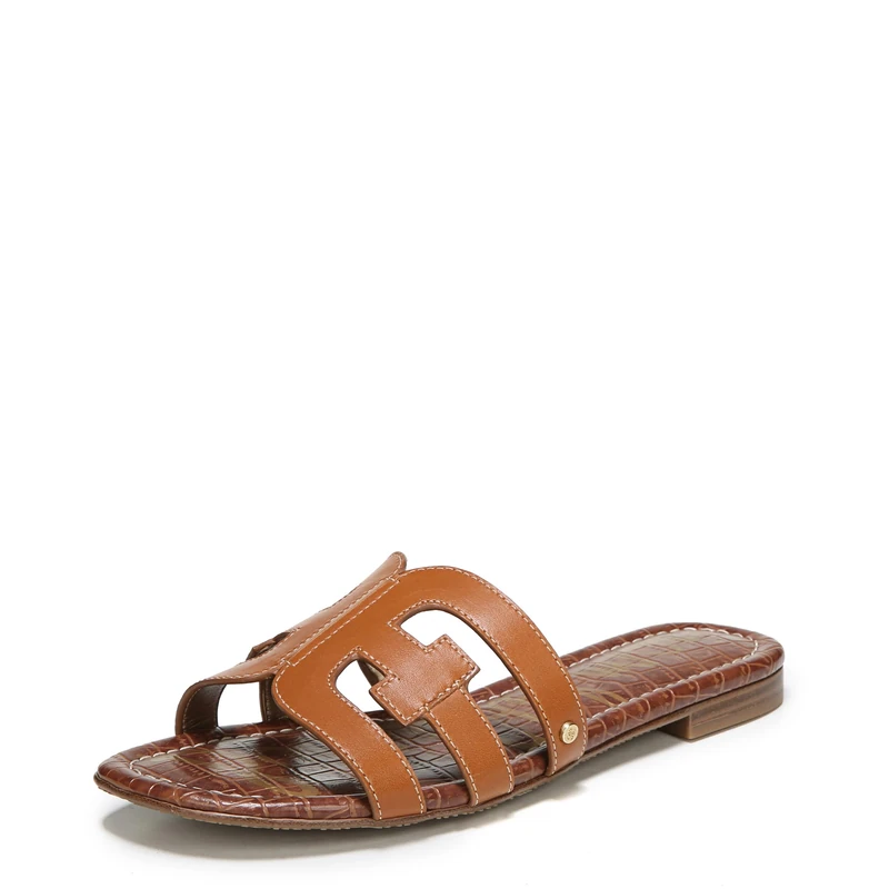 Sam Edelman Women's Bay Slide Sandal, Brown, Saddle*4.5 UK