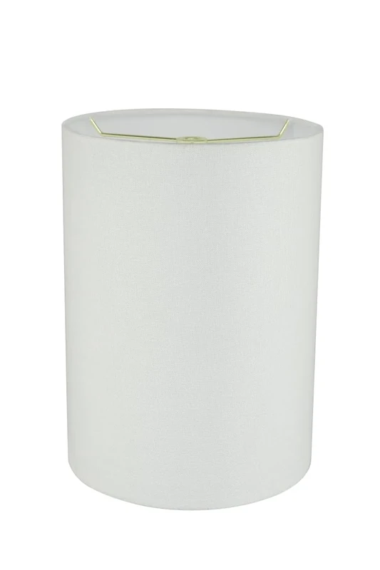 Aspen Creative 31261 8" Wide (8" x 8" x 11") Transitional Drum Cylinder Shaped Spider Construction Lamp Shade, White