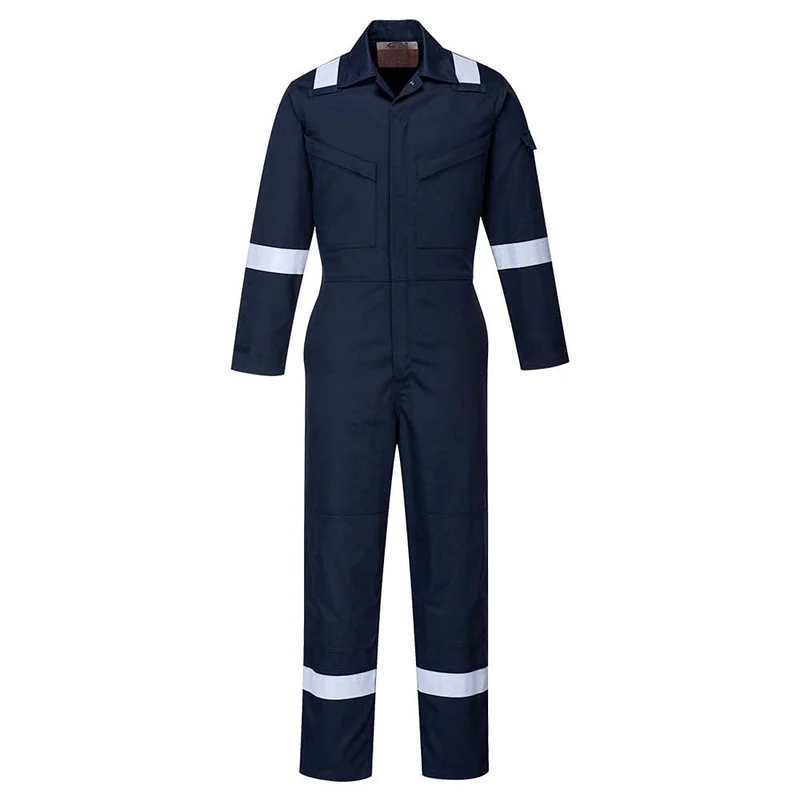 Portwest Bizflame Plus Women's Coverall 350g, Size: L, Colour: Navy, FR51NARL