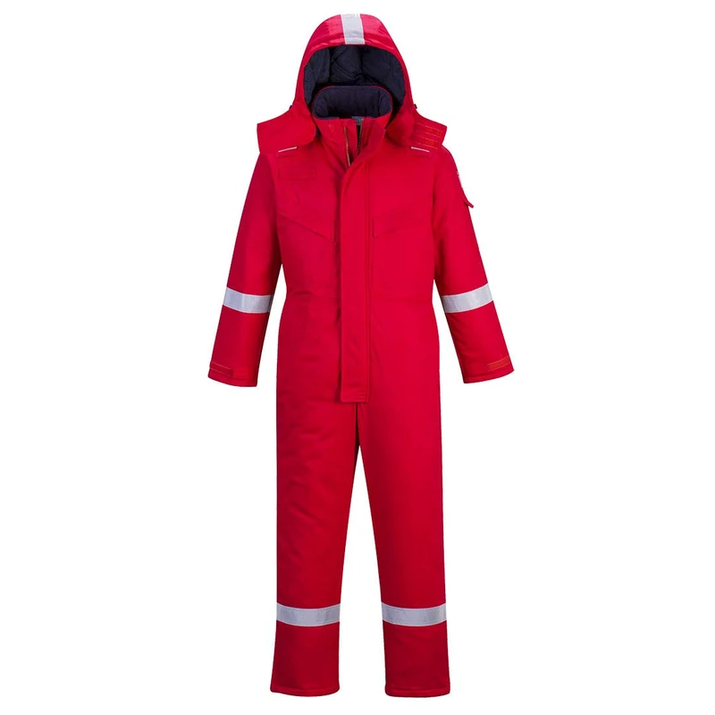 Portwest FR Anti-Static Winter Coverall, Size: XXL, Colour: Red, FR53RERXXL