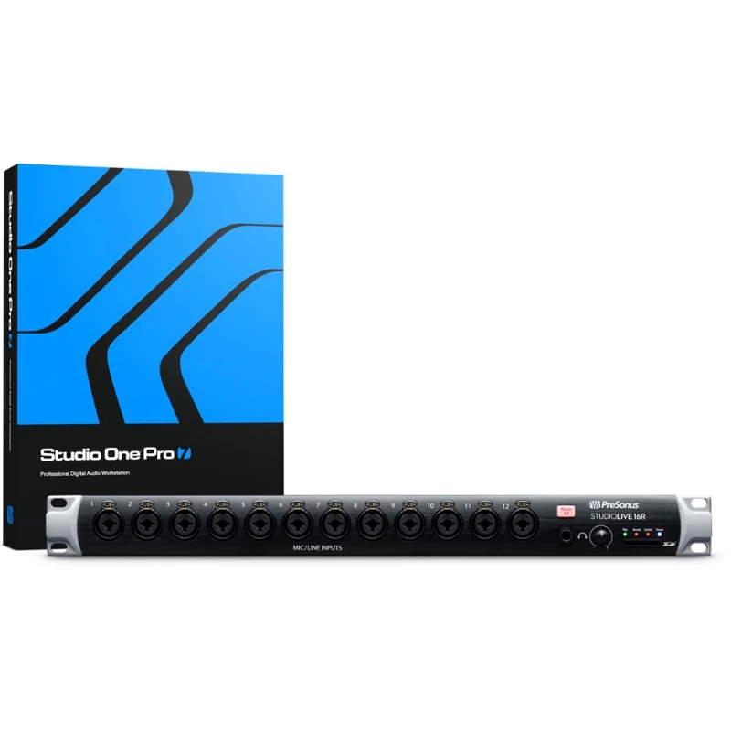 PreSonus StudioLive 16R, 18-input, 16-Channel Rack Mixer, Stage Box and Audio Interface