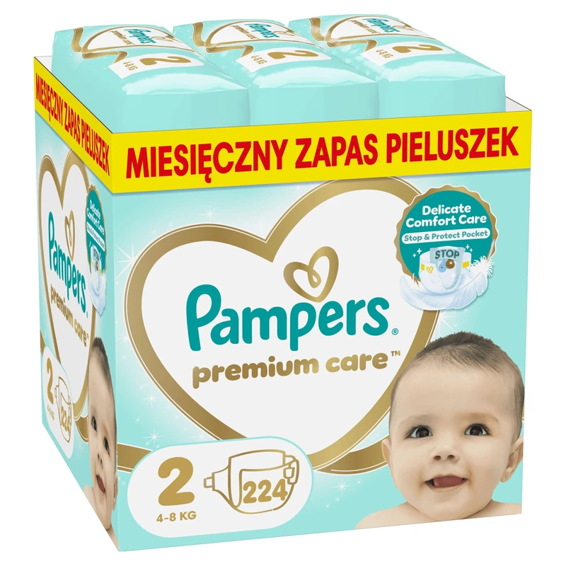 Pampers Premium Care 2 Nappies (Mini) 240 Pieces - Image 1