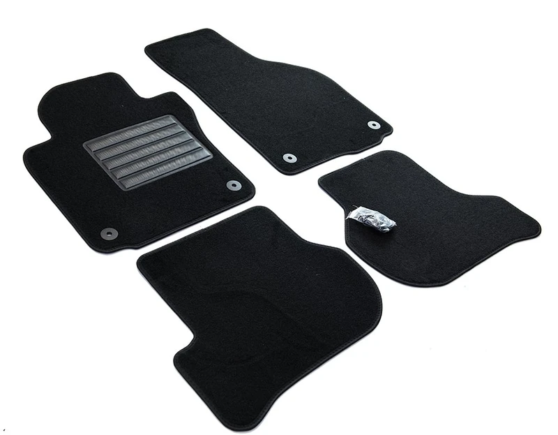 MDM SP-3674 Floor Mats Velour Car Mat Suitable for Volkswagen Golf 5 - Golf 6 2003 > 2013 - Scirocco III 2008 > 2017 / Skoda Octavia II 2004 > 2013