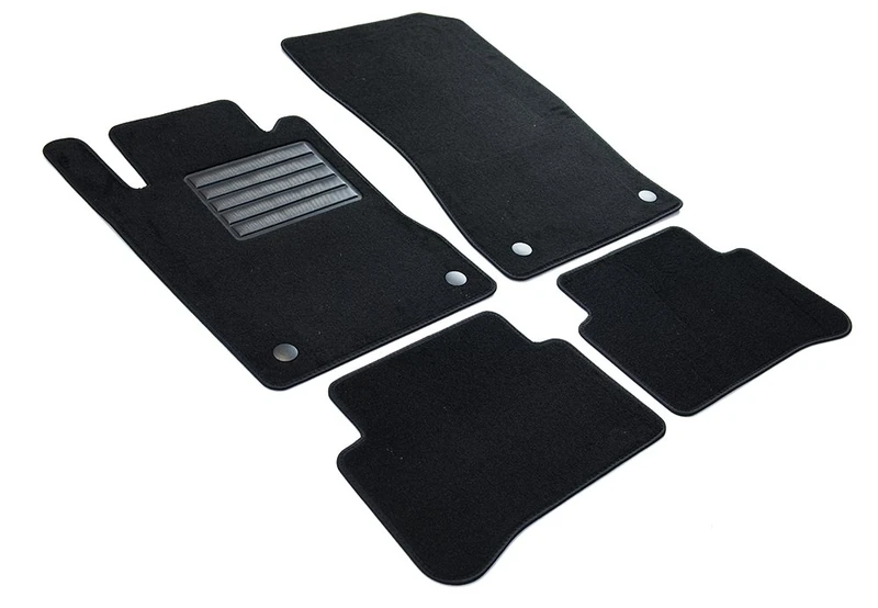MDM SP-2024 Velour Car Mat Suitable for Mercedes Class E (W211) 2002>02.2009, Black