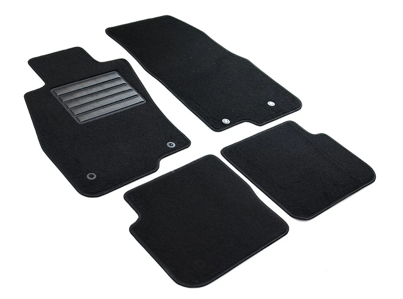 MDM SP-81 Velour Car Mat for Alfa Romeo Mito 09.2008 to 12.2018, Black