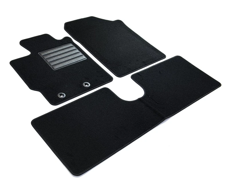 MDM SP-3627 Velour Car Mat Suitable for Toyota Yaris III 09.2011>08.2020, Black - Image 1