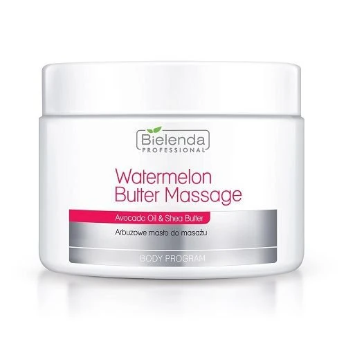 Bielenda Professional Watermelon Body Butter Massage with Avocado Oil & Shea Butter | Arbuzowe Maslo Do Masazu Ciala 500ml Set with STAPIZ Hair Shampoo 15ml or Mask 10ml - Image 1