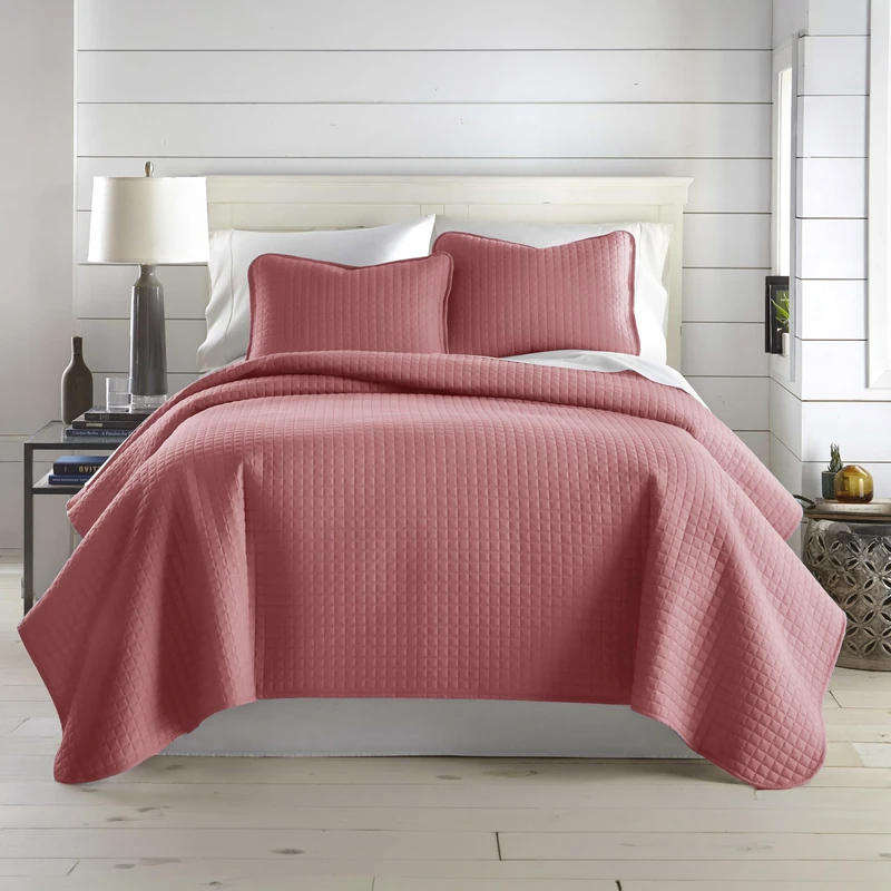 Southshore Fine Linens 3 Piece Oversized Quilt Sets (King, Marsala (Terra Cotta))