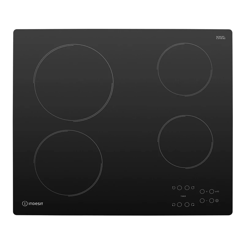 Indesit RI161C 58cm Touch Control Ceramic Hob - Black