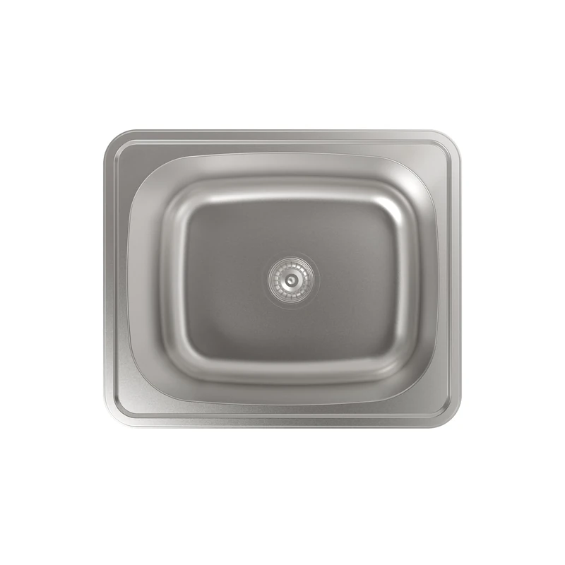 CATA CSS 60-1 - Sink - 50.9 x 40.9 cm - Square Tub with a Thickness of 0.07 cm and a Depth of 15 cm - Stainless Steel Material - Furniture Installation of 60 cm