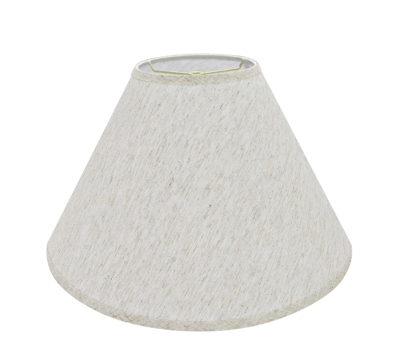 Aspen Creative 32772 Transitional Hardback Empire Shaped Spider Construction Lamp Shade in Beige, 18" Wide (7" x 18" x 12 1/2)