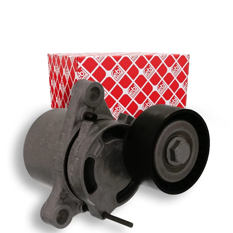 febi bilstein 100168 Tensioner Assembly for auxiliary belt, pack of one