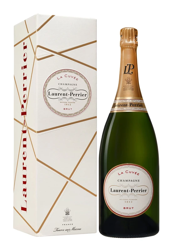 Laurent Perrier La Cuvee Brut Non Vintage Champagne in Gift Box, 150 cl
