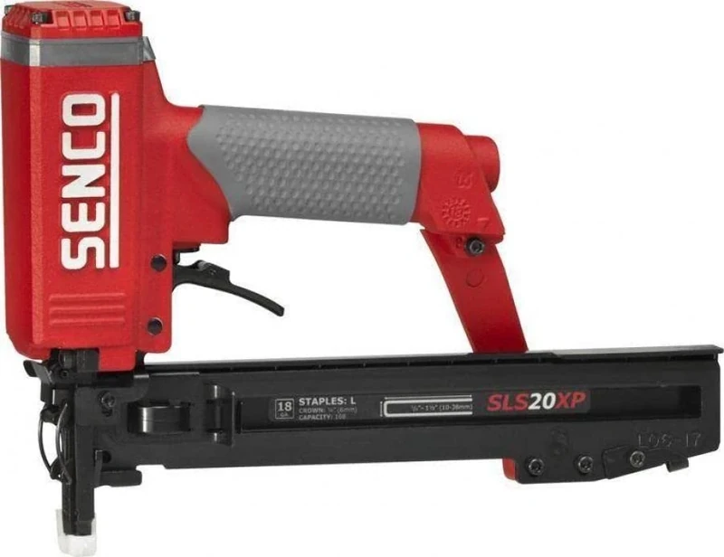 SENCO SLS20XP‑L Medium Wire Stapler – Ultra‑Light 18 Gauge - Oil‑Free Design - Adjustable Depth - Ez‑Clear Magazine - 12–38mm Staples - 5‑Year Warranty - Includes Case