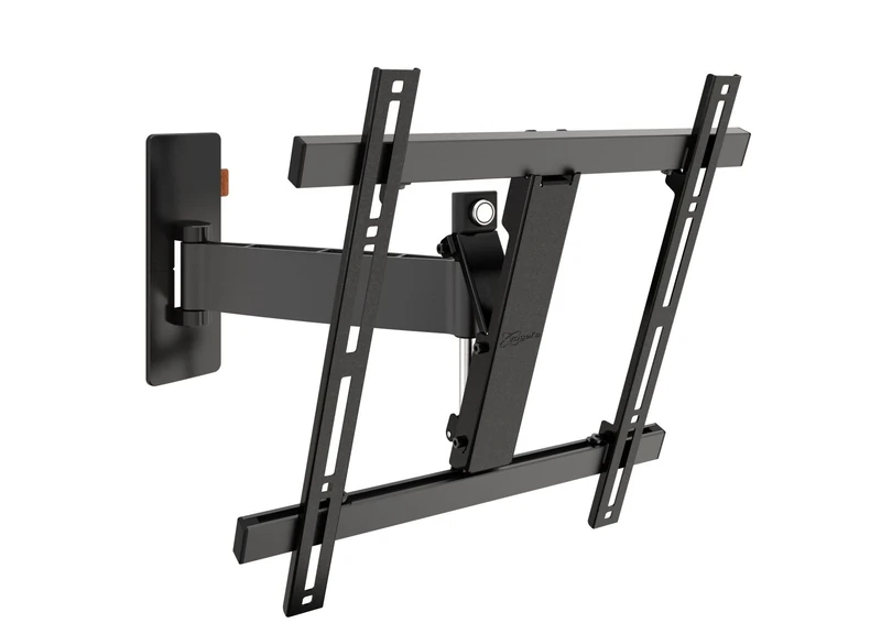 Vogel's WALL 3225 full-motion TV wall bracket for 32-55 inch TVs, max. 44 lbs (20 kg), swivels up to 120º, tiltable, TV wall mount, max. VESA 400x400, Universal compatibility, Black