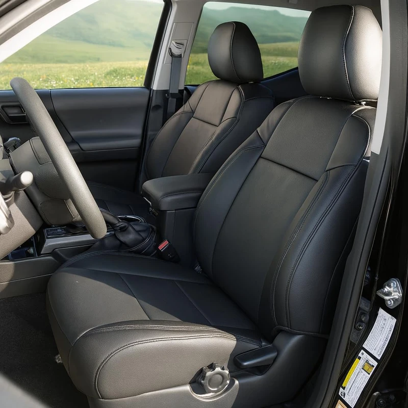 Clazzio AP212012blk Vinyl Seat Cover (Toyota Tacoma, Front and Rear, Black) - Image 1