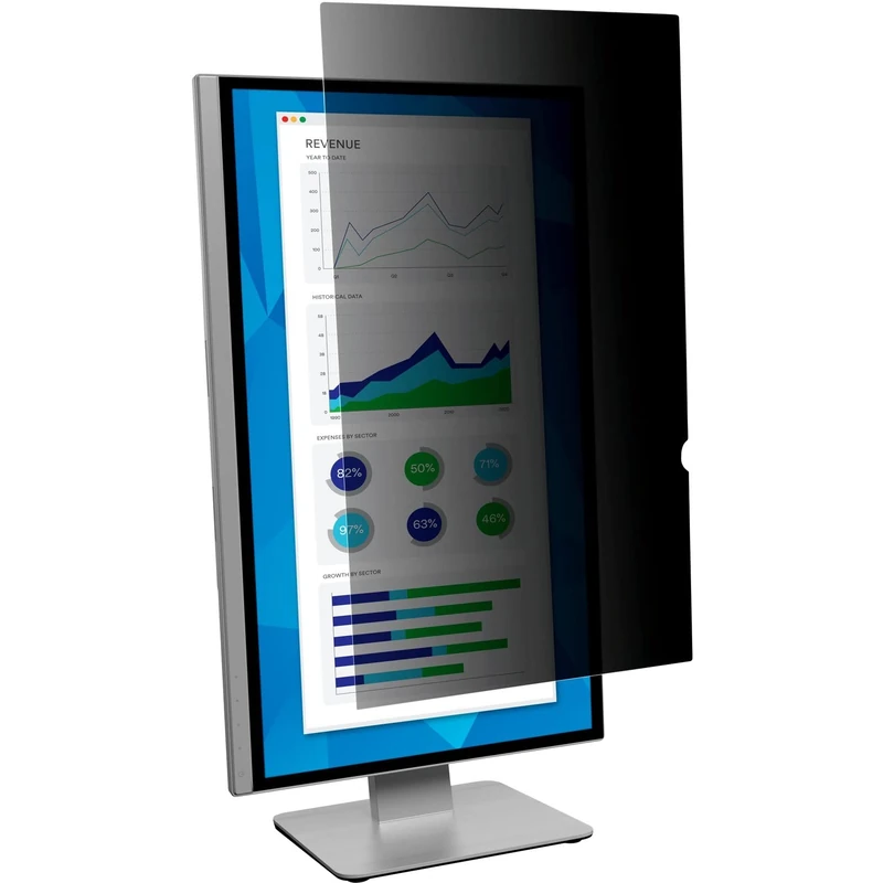 3M Privacy Filter for 25" Widescreen Monitor - Display privacy filter - 25" wide - black