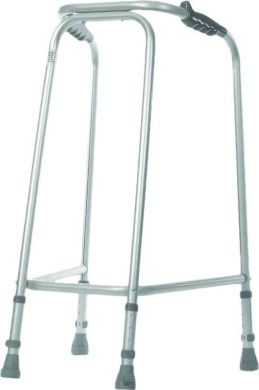 Aidapt Standard Extra Large Frame Adult Adjustable Height Aluminium Lightweight Walking Frame with Anti Slip Ferrule Feet to Aid Stability and Confidence when Walking Aid