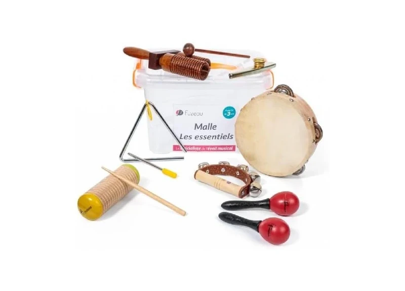 FUZEAU - 71483 - Trunk 7 Instruments The Essentials - Main Percussion - Learn Music