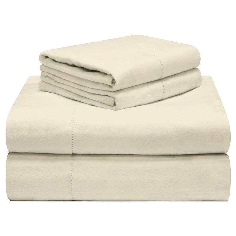 Celeste Home 190 GSM Twin, Ivory Sheet Set