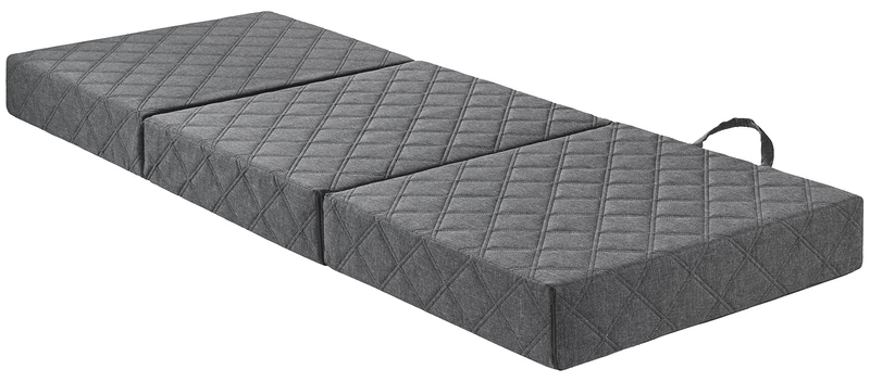 Traumnacht De Luxe Guest Mattress Viscose Topper and Modern Mattress with Cover 75 x 195 cm Light Grey - Image 1