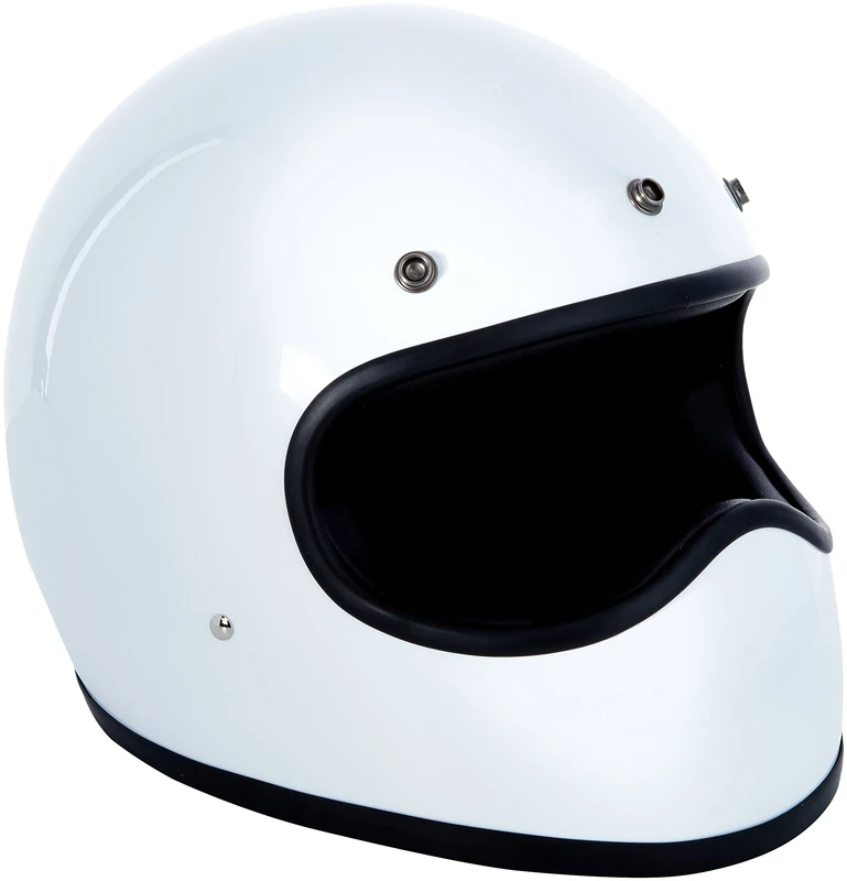 DMD 1FFS10000WH02 Racer Motorcycle Helmet, White, S - Image 1