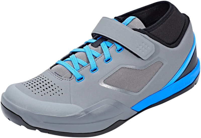 SHIMANO Men's Zapatillas Sh M Mtb Am701 Gris/Azul T44 Bike Parts, Grey, 10 UK