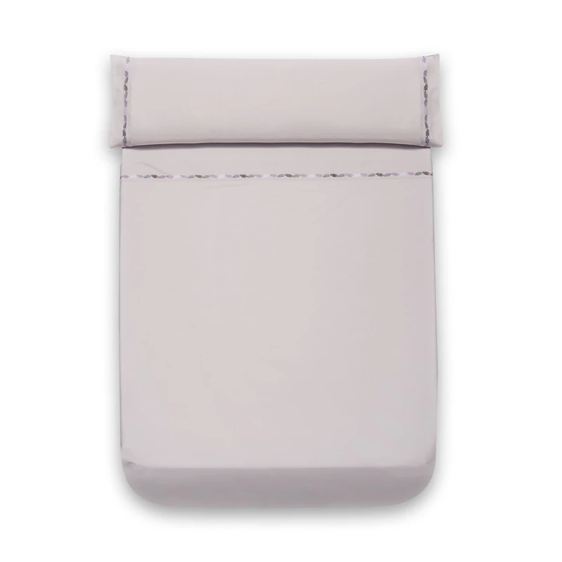 Sancarlos Dune Game of Sa ́ BANAS Embroidered, Cotton 240x270x0.1 cm grey