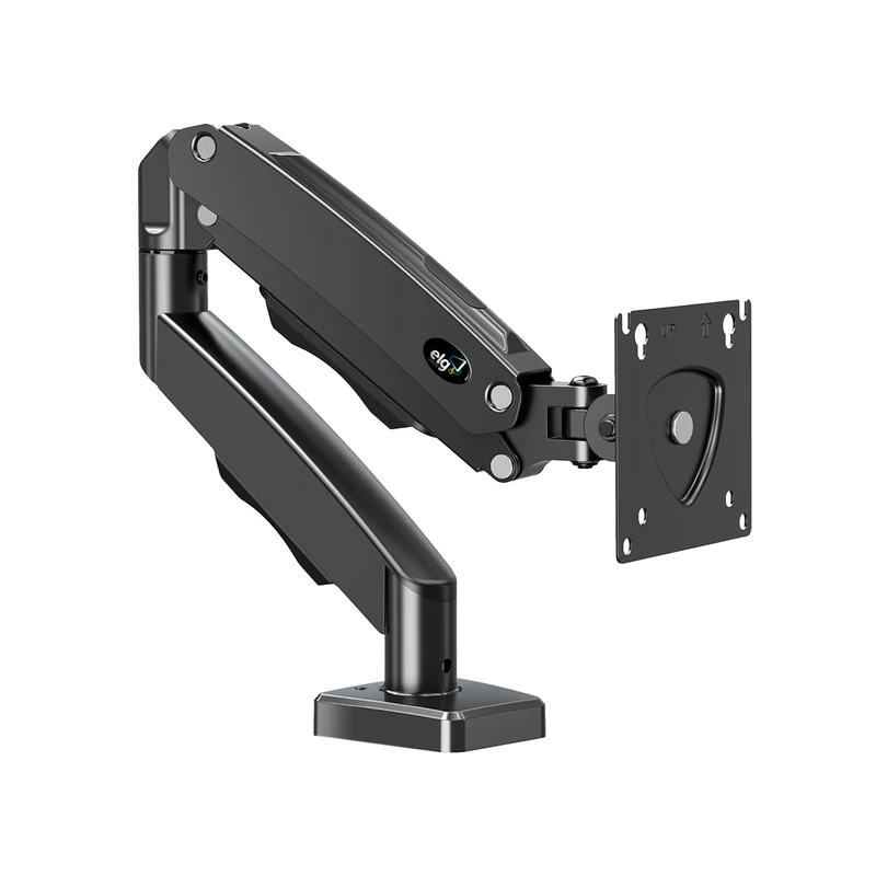 ELG F80N Full Motion Single Monitor Desk Mount - Black - Image 1