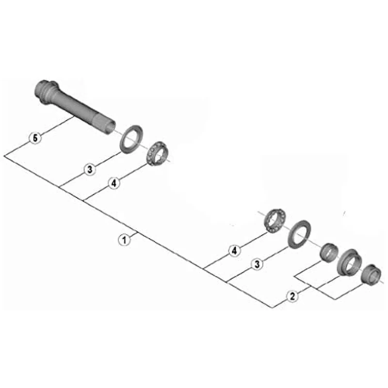 Shimano WH-R9170-C40-TU-F12 complete hub axle