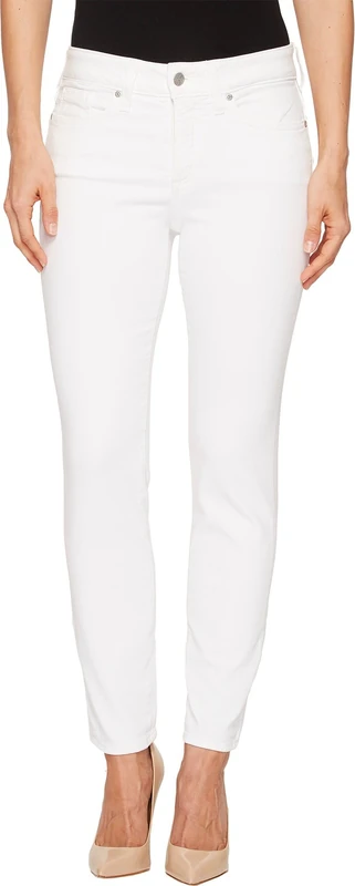 NYDJ Women's Alina Ankle Jeans, Pure Optic White, 16 Petite